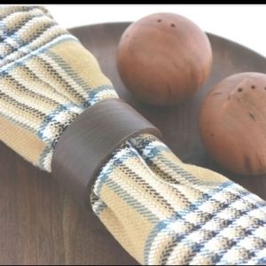 Wooden napkin rings 4PC